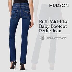 Hudson Beth Mid Rise Baby Boot Jeans - SZ 29